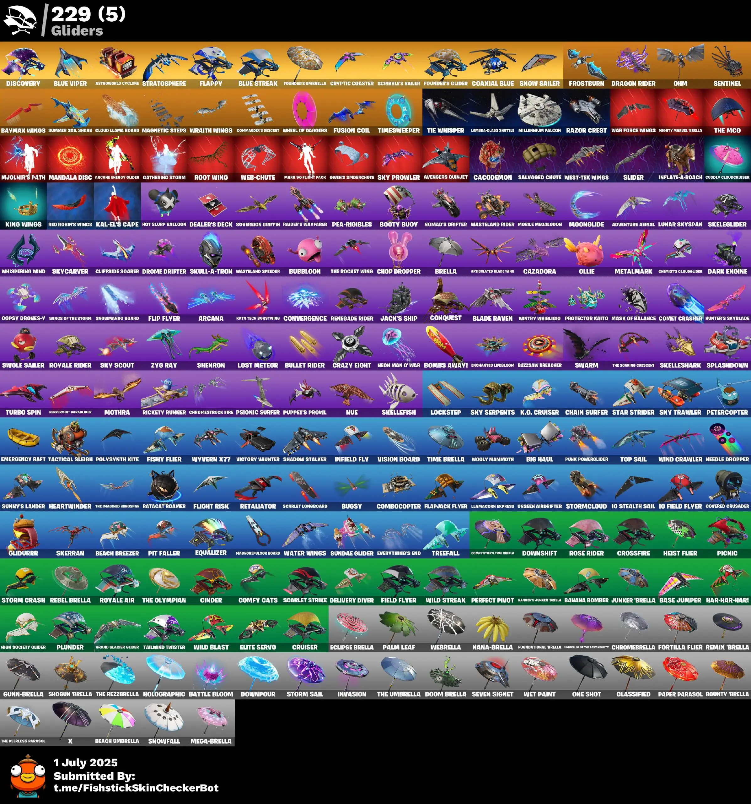243 Skins  · OG STW | Galaxy, Aerial Assault Bomber, Rose Team Leader, Peter Griffin & More
