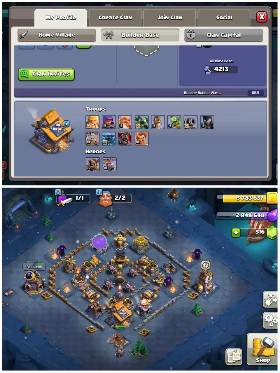 ⚔️ TH14 FOR SALE | SEMI MAXED | EQUIPMENT STACKED 🎒 GG-14 FA-21 MM-9 FB-8 | HEROES 61-80-50-51-30 | FAST TRANSFER 💨