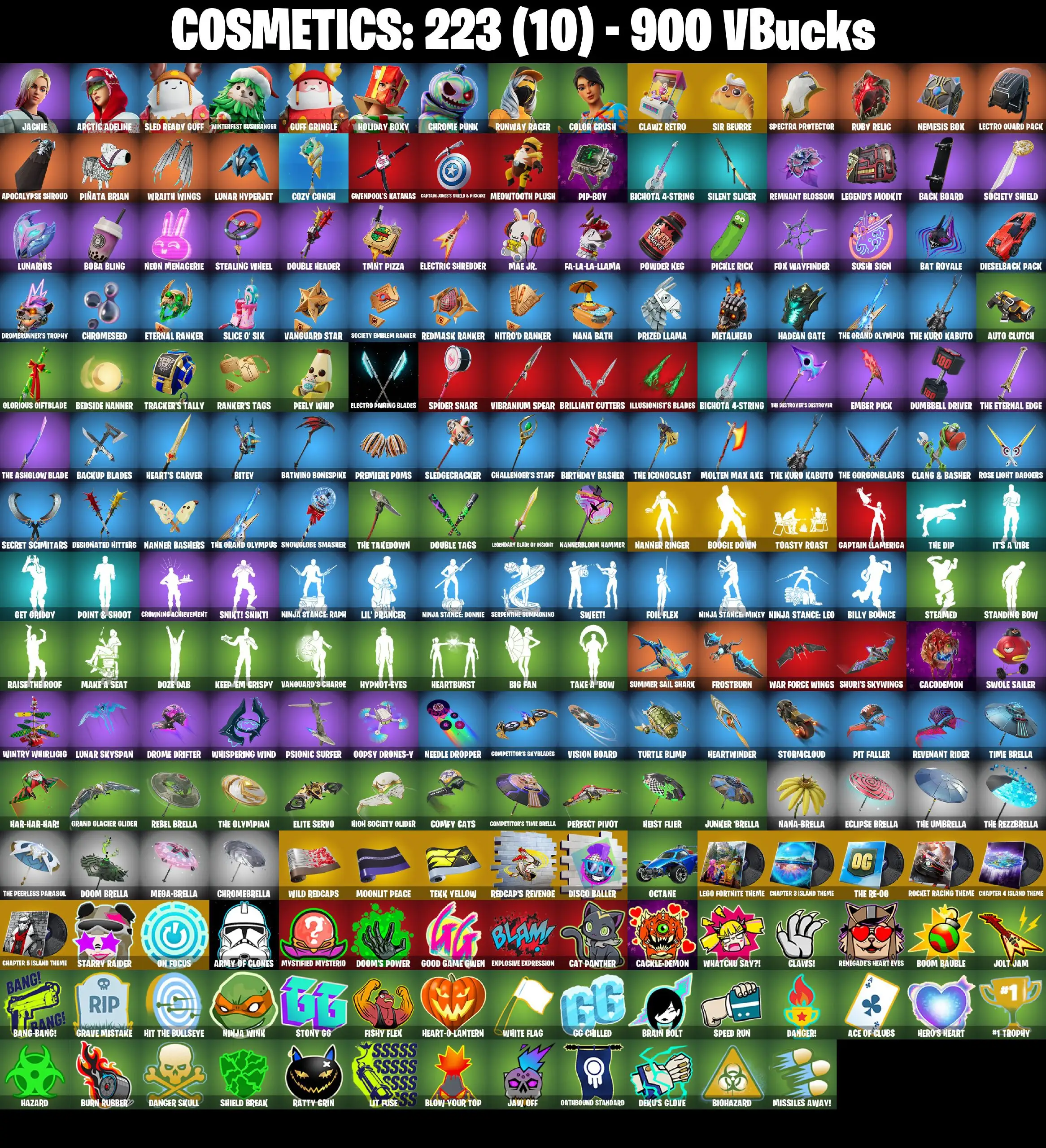 [PC/PSN/XBOX] 9 skins | Clawz Retro | Sir Beurre | Nanner Ringer | Boogie Down | Toasty Roast | Jackie | Arctic Adeline | Sled Ready Guff 
