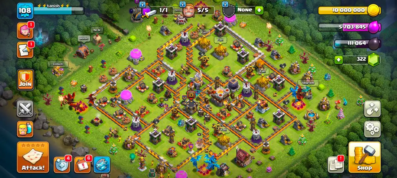 [VP] [#1494] SEMI-MAX TH 11 | 35-34-27-18 HEROES | 500 RENAME | STACKED MAGIC ITEMS | 130 CWL MEDALS | INSTANT DELIVERY