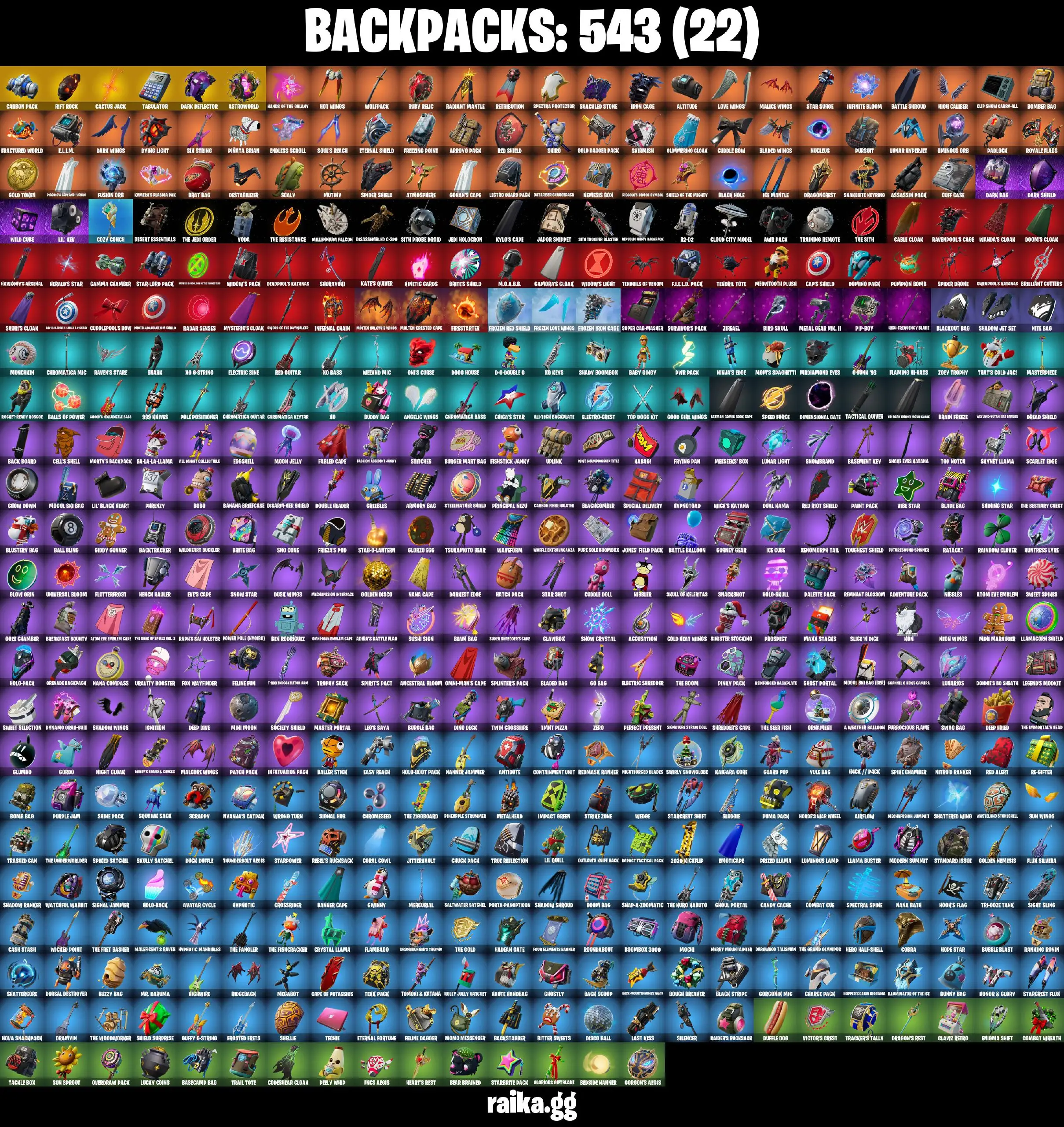 [PC] 609 skins | Travis Scott | Psycho Bandit | Leviathan Axe | Eon | OG STW | Dark Vertex | Astro Jack | Chun-Li | Gold Brutus | Gold Midas 