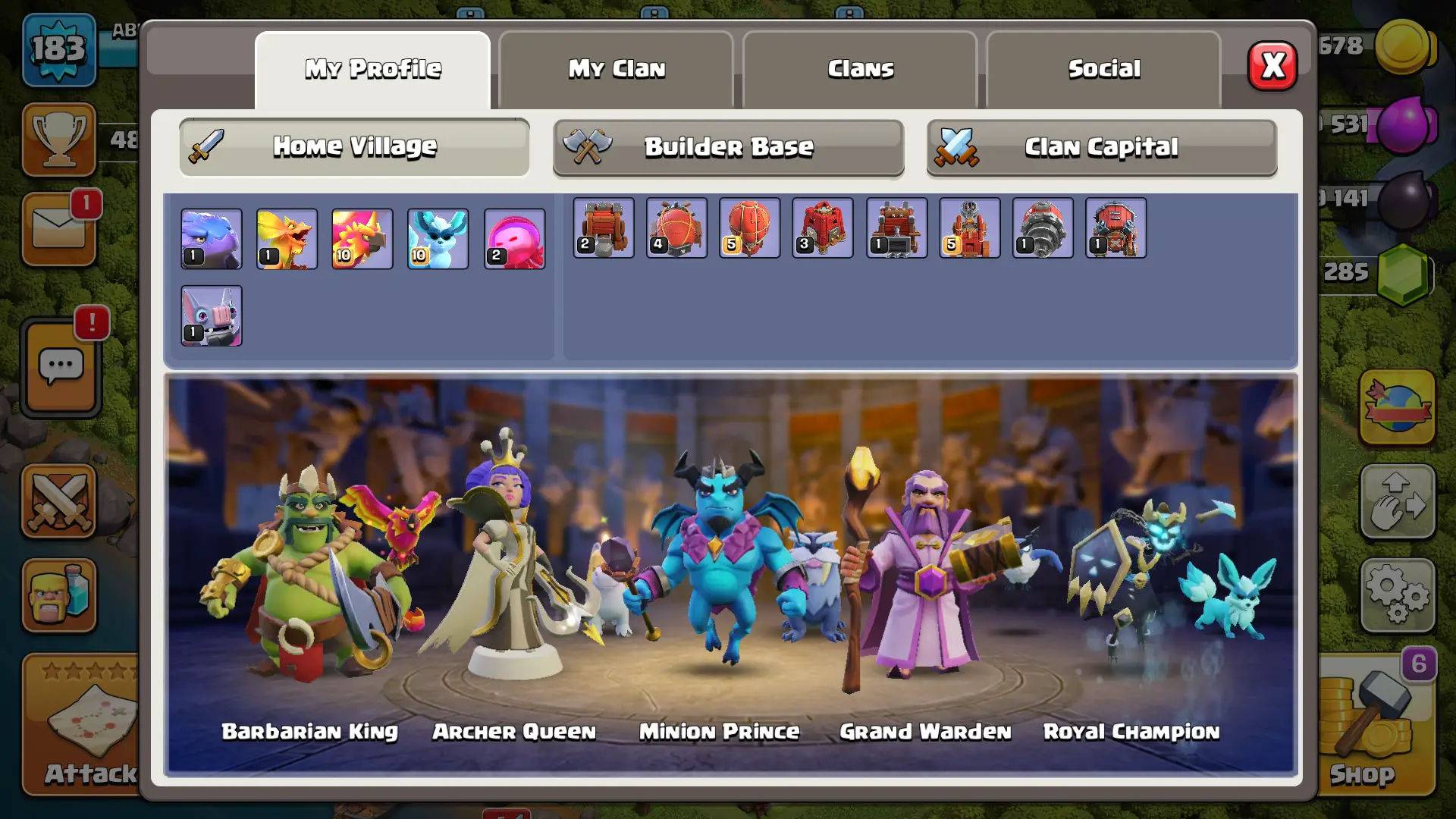🔥 TH17 | Level 182 | 4918 Trophies | BH10 – 3668 Cups