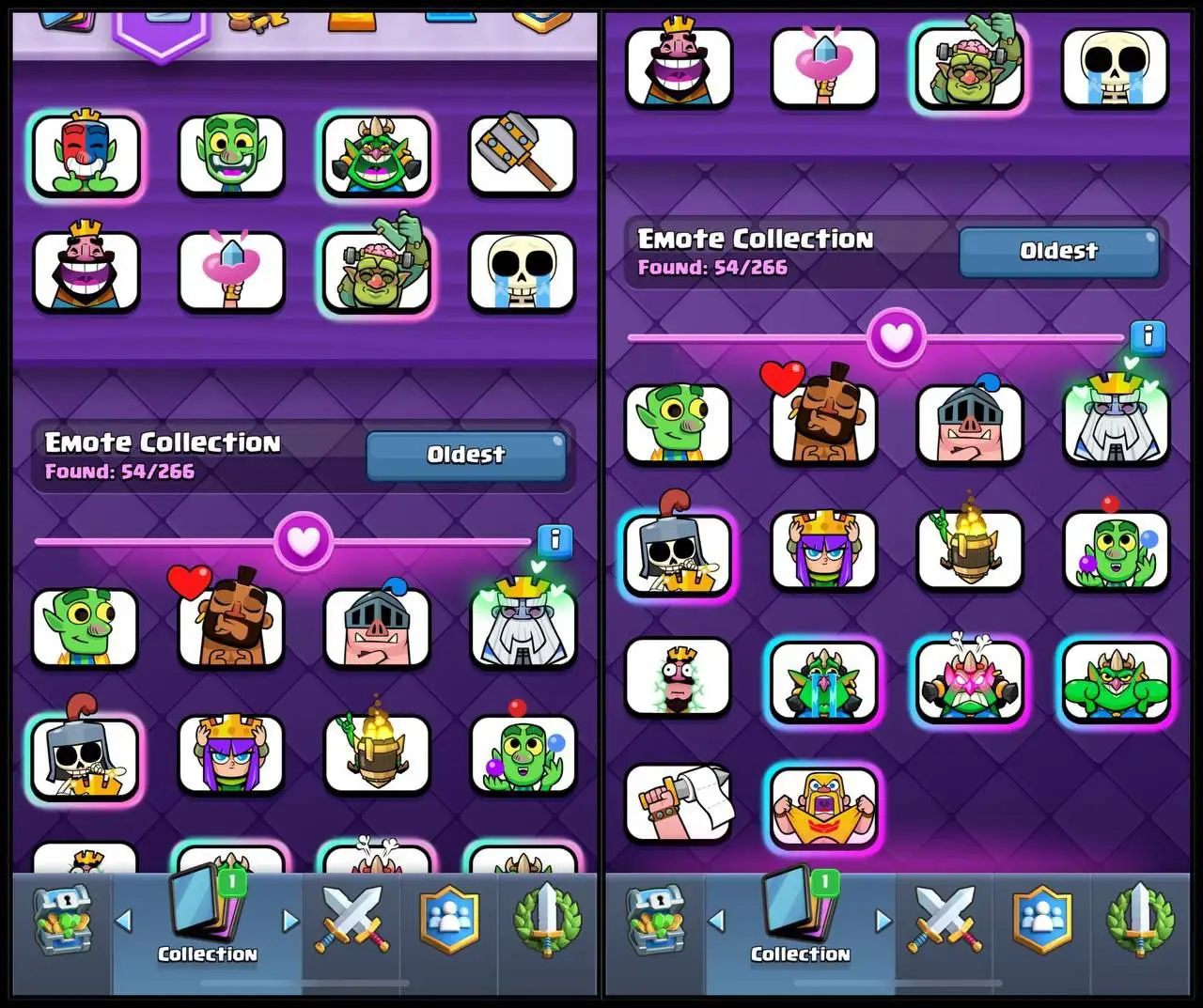 GOD TIER CR ACCOUNT | 20 WIN GOBLIN EMOTE 🎉 | LVL 50 | ARENA 22 | KT12 | 5 EVOLVED, 10 MAX | 54 EMOTES | READY TO GO ✅