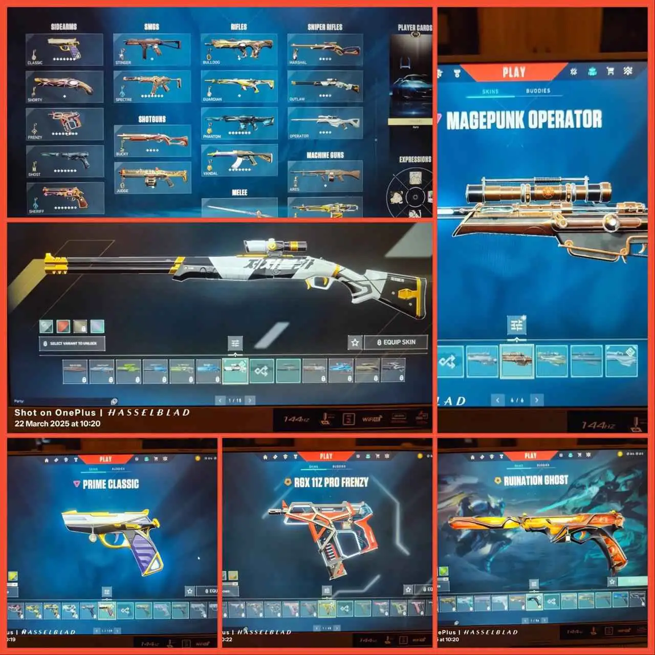 RANK - GOLD / REGION - Asian /AGENTS - 16/SKINS - 22