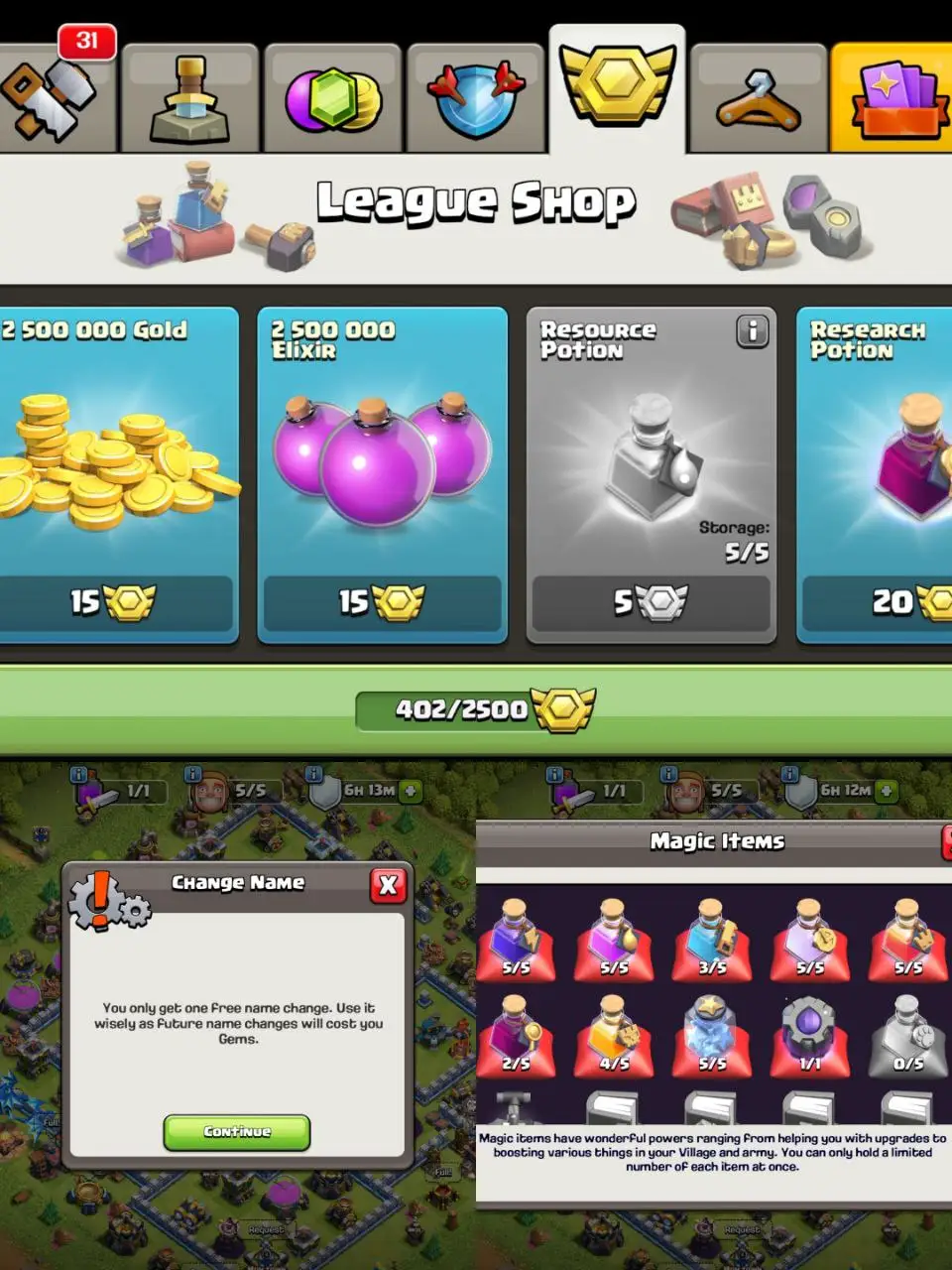  [#654] SEMI-MAX TH 14 | 64-69-40-38-14 HEROES | 402 CWL MEDALS | FREE RENAME | SOME MAGIC ITEMS | BEST EQUIPMENT | 4 HEROES SKIN | INSTANT DELIVERY