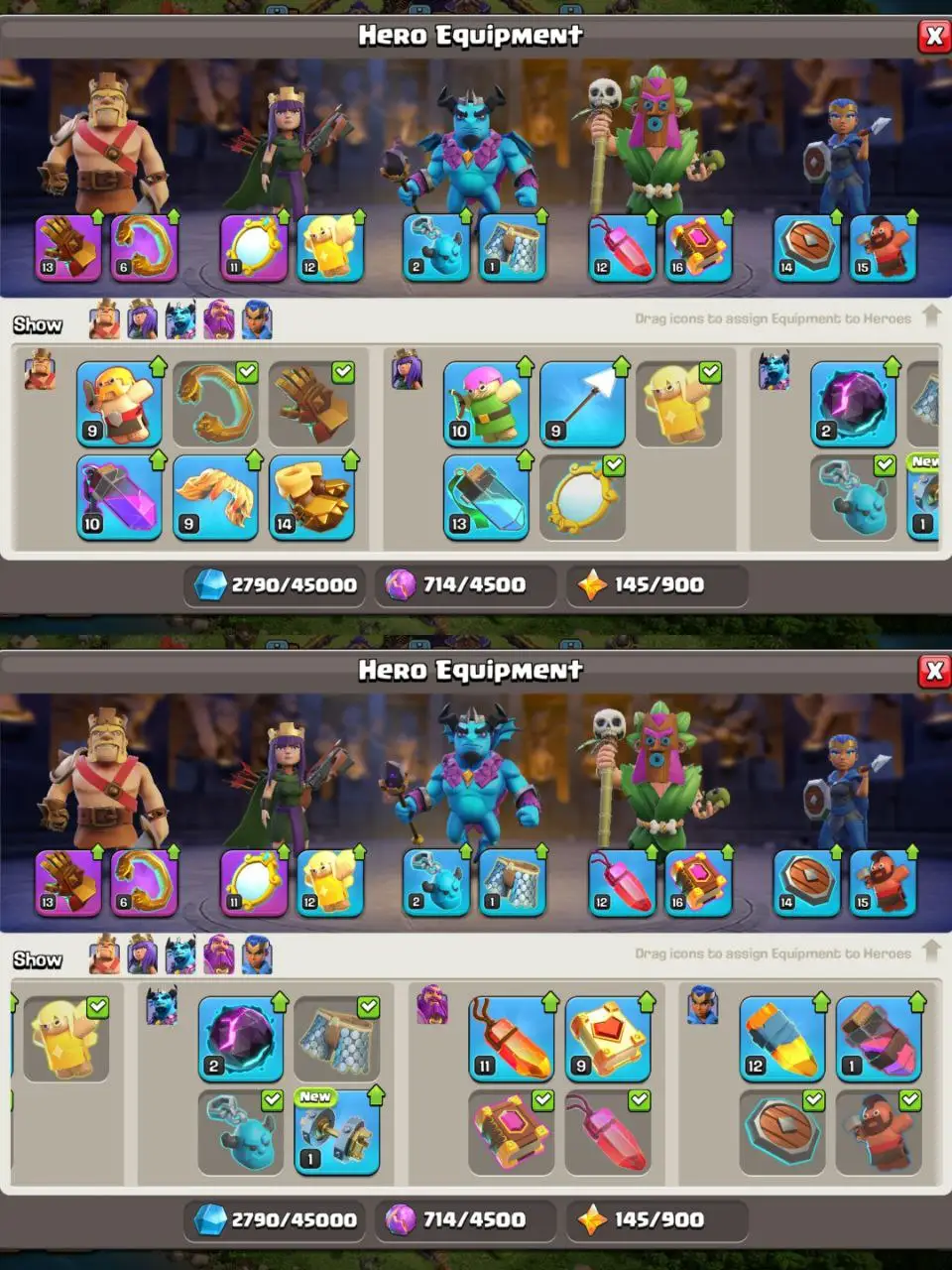 [#645] SEMI-MAX TH 15 | 67-64-42-45-27 HEROES | BEST EQUIPMENT | 1000 RENAME | INSTANT DELIVERY