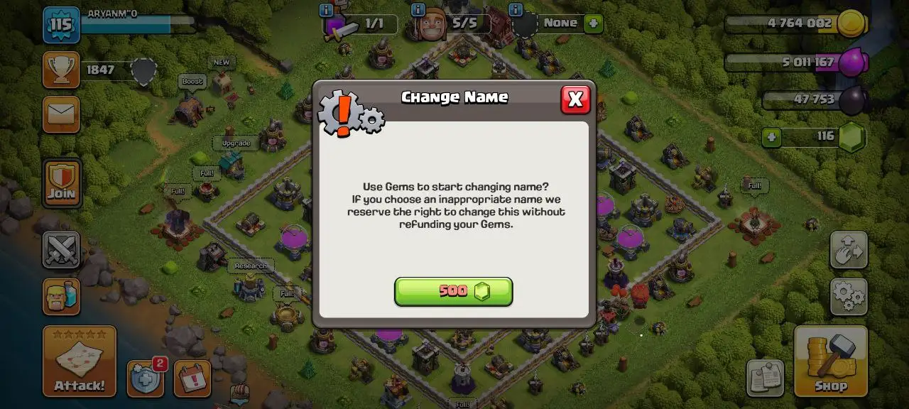 [#825] SEMI-MAX TH 12 | 53-54-30-21 HEROES | SOME MAGIC ITEMS | 500 RENAME | INSTANT DELIVERY