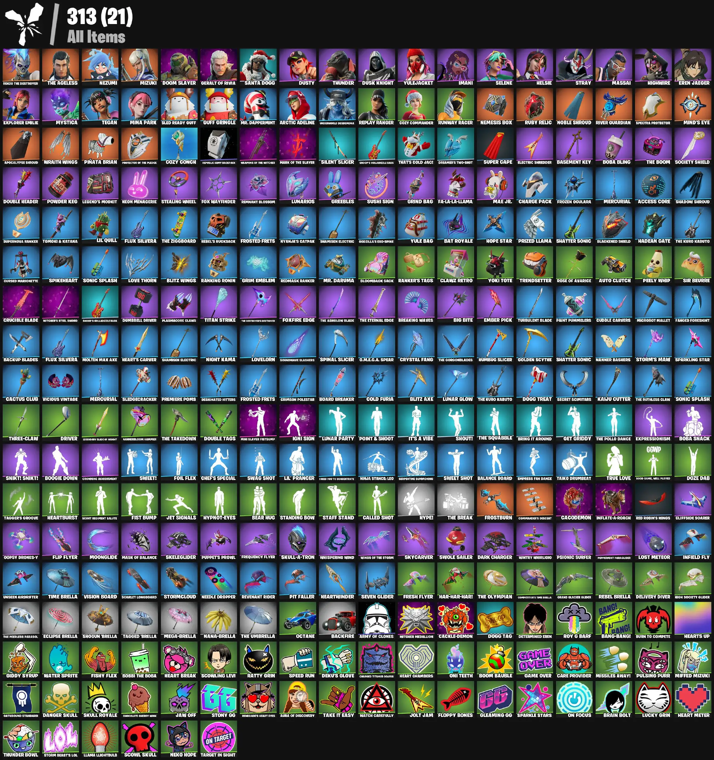 [PC/PSN/XBOX] 30 skins | Explorer Emilie | Greebles | Sir Beurre | Clawz Retro | Boogie Down | Mizuki | The Ageless | Nezumi | Renzo the Destroyer