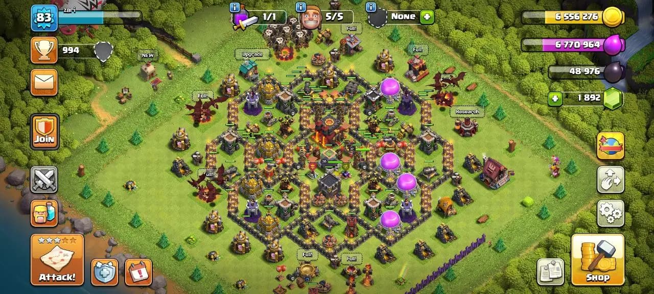 [#840] ALMOST MAX TH 10 | 30-37-8 HEROES | STACKED MAGIC ITEMS | 118 CWL MEDALS | 1000 RENAME | INSTANT DELIVERY