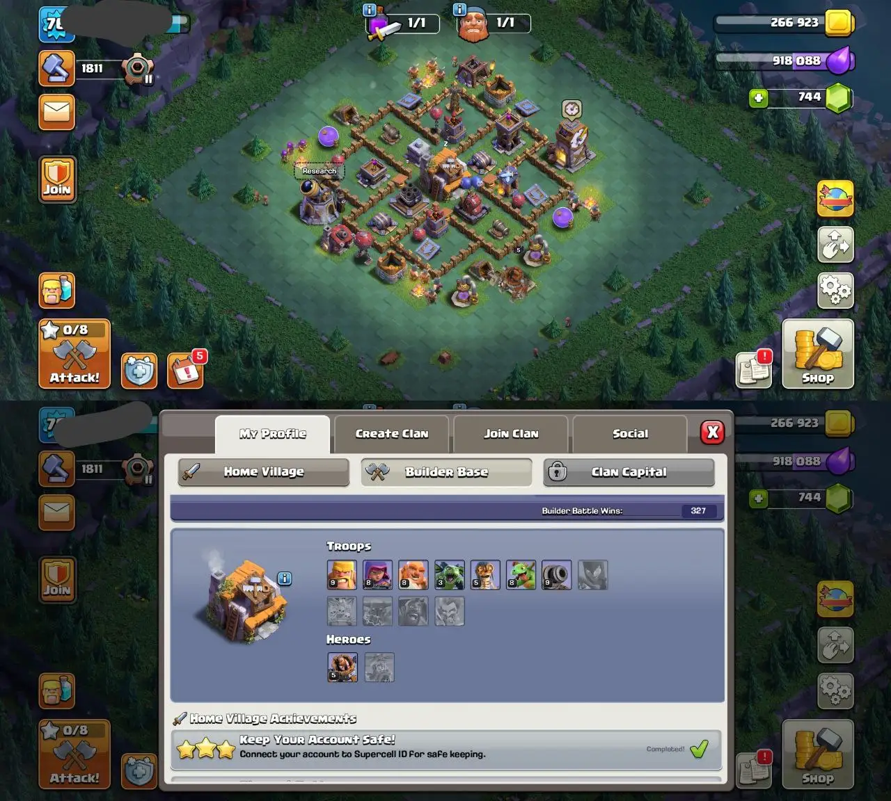 💎 TH-8 DEAL | SEMI MAX | HEROES 20-03 | MAGIC ITEMS | GOOD DEFENSE | RENAM FREE | QUICK DELIVERY ✅