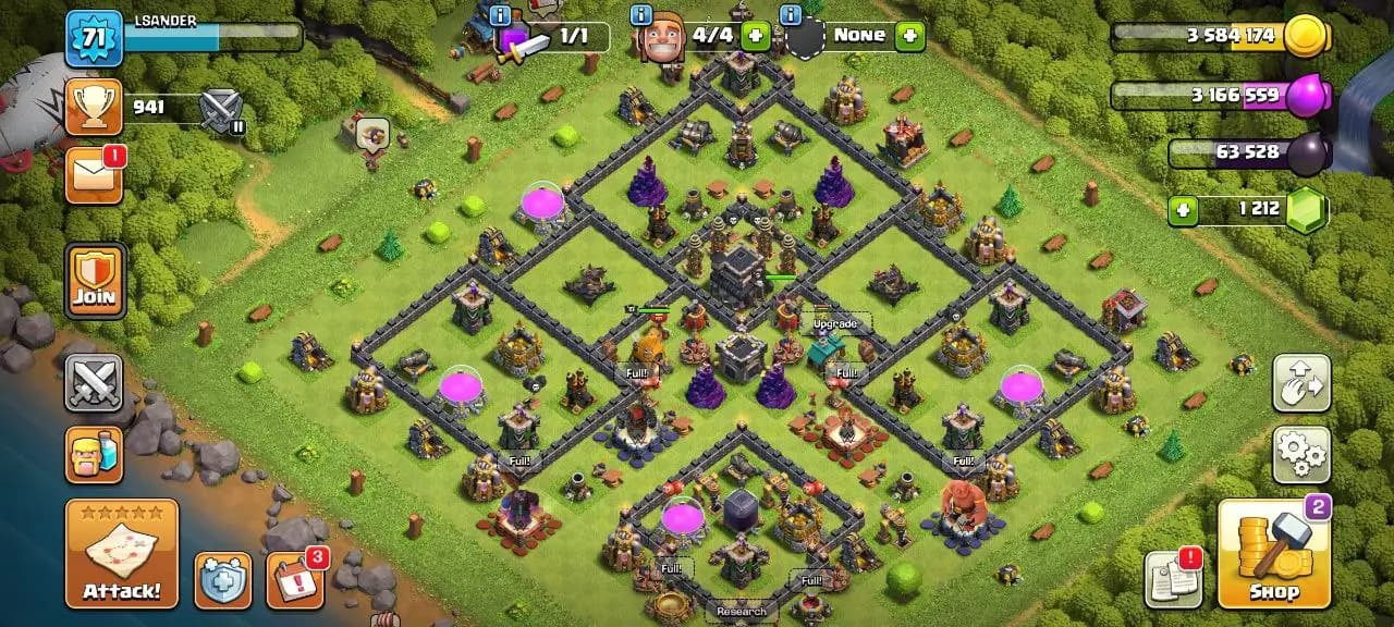 [#798] ALMOST MAX TH 9 | 19-9-2 HEROES | SOME MAGIC ITEMS | FREE RENAME | INSTANT DELIVERY