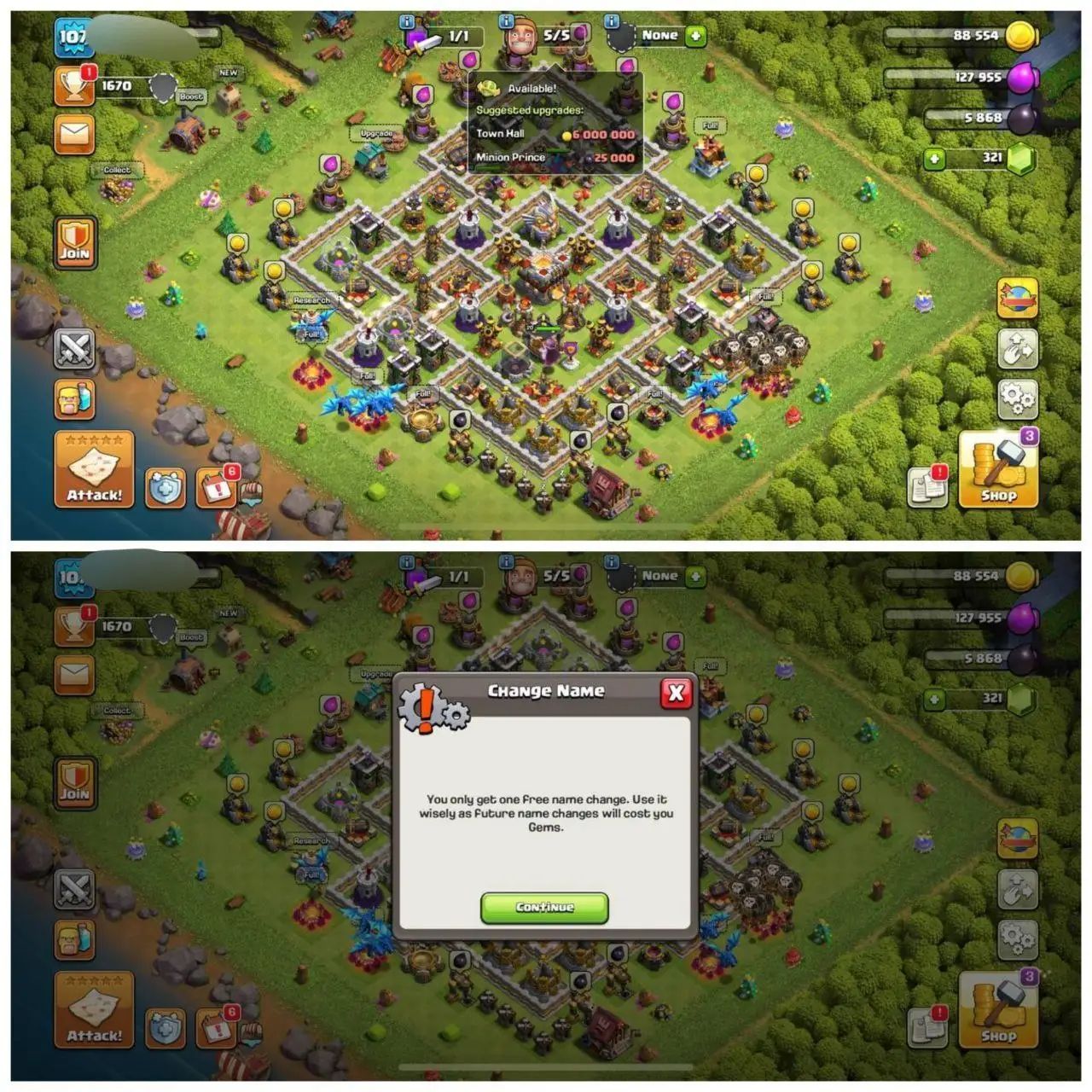 {POWERFULL ACCOUNT} TH11 PURE MAX⚡️1 EPIC EQUIPMENTS⚡️XP- 107⚡️HERO 50-50-24-20⚡️MAX WALLS ⚡️1 SKINS⚡️MAGIC ITEMS⚡️OP LAB ⚡️FREE NC⚡️INSTANT DELIVERY 🚚