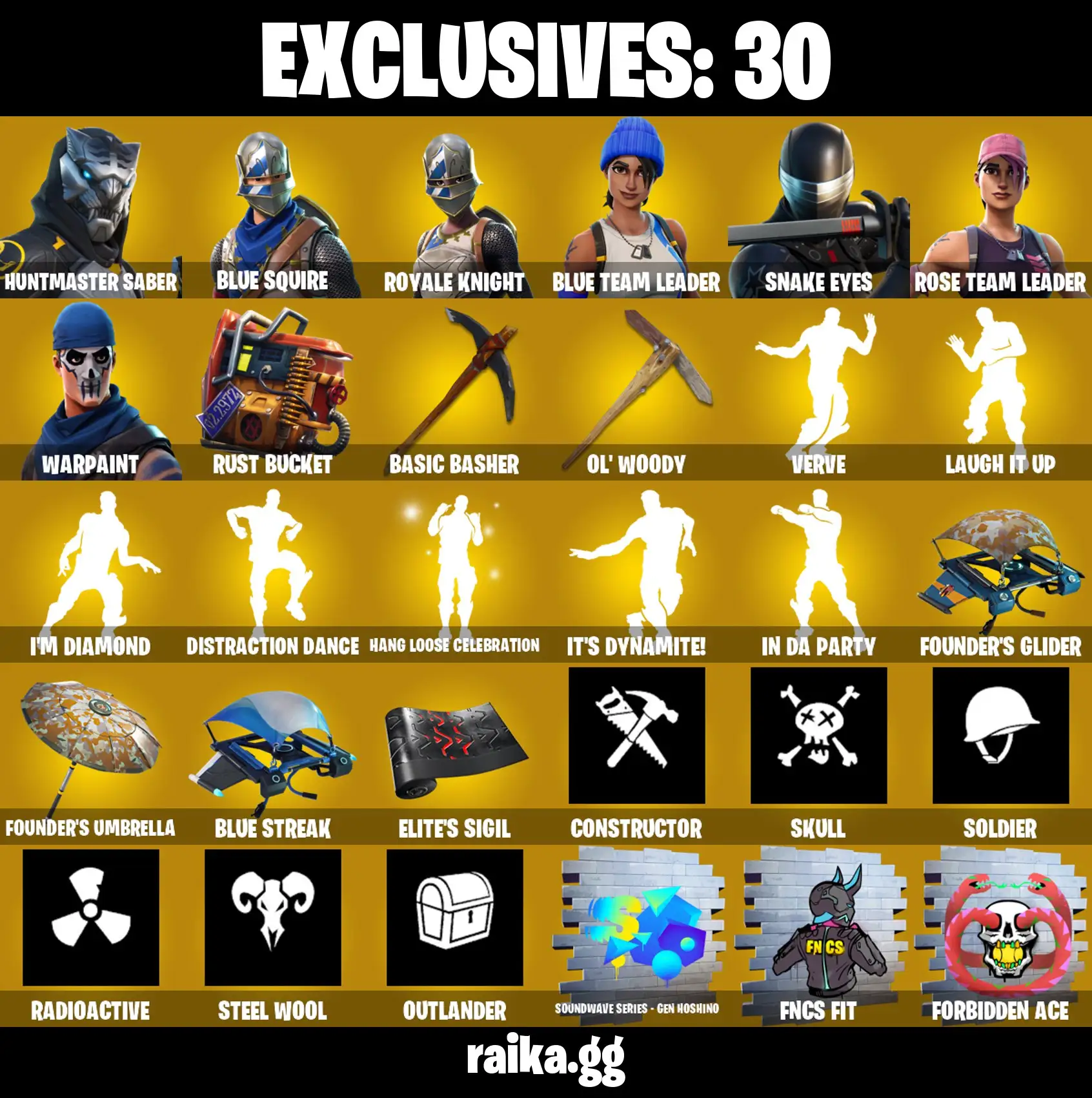 [PC/PSN/XBX/NIN](Mail Changeable) 188 skins |OG STW | Blue Squire | Royale Knight | Galaxy Grappler | Gold Lara Croft | Midas Rex | Renegade Lynx |Spectra Knigt