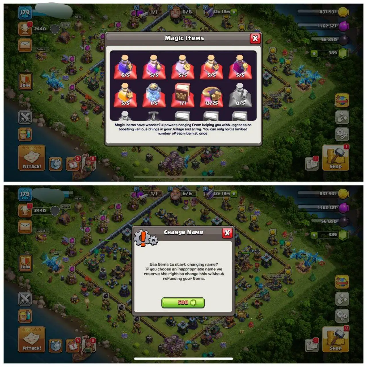 {STRONG ACCOUNT} TH14 SEMI MAX⚡️2 EPIC EQUIPMENTS⚡️XP- 179⚡️HERO 80-80-55-30⚡️  DARK BLUE WALLS⚡️500 GEMS NAME CHANGE⚡️MAGIC ITEMS⚡️OP LAB⚡️INSTANT DELIVERY 🚚