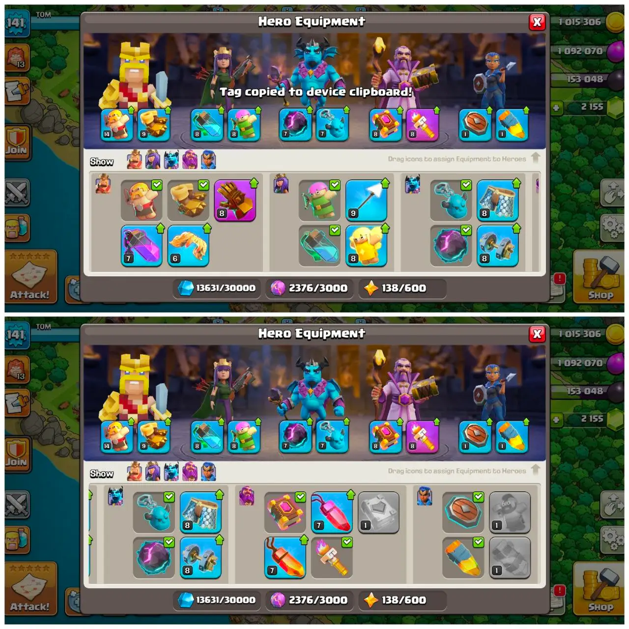 [VP] [#1516] SEMI-MAX TH 13 | 53-45-30-33-1 HEROES | STACKED MAGIC ITEMS | 287 CWL MEDALS | FREE RENAME | BEST EQUIPMENT | INSTANT DELIVERY