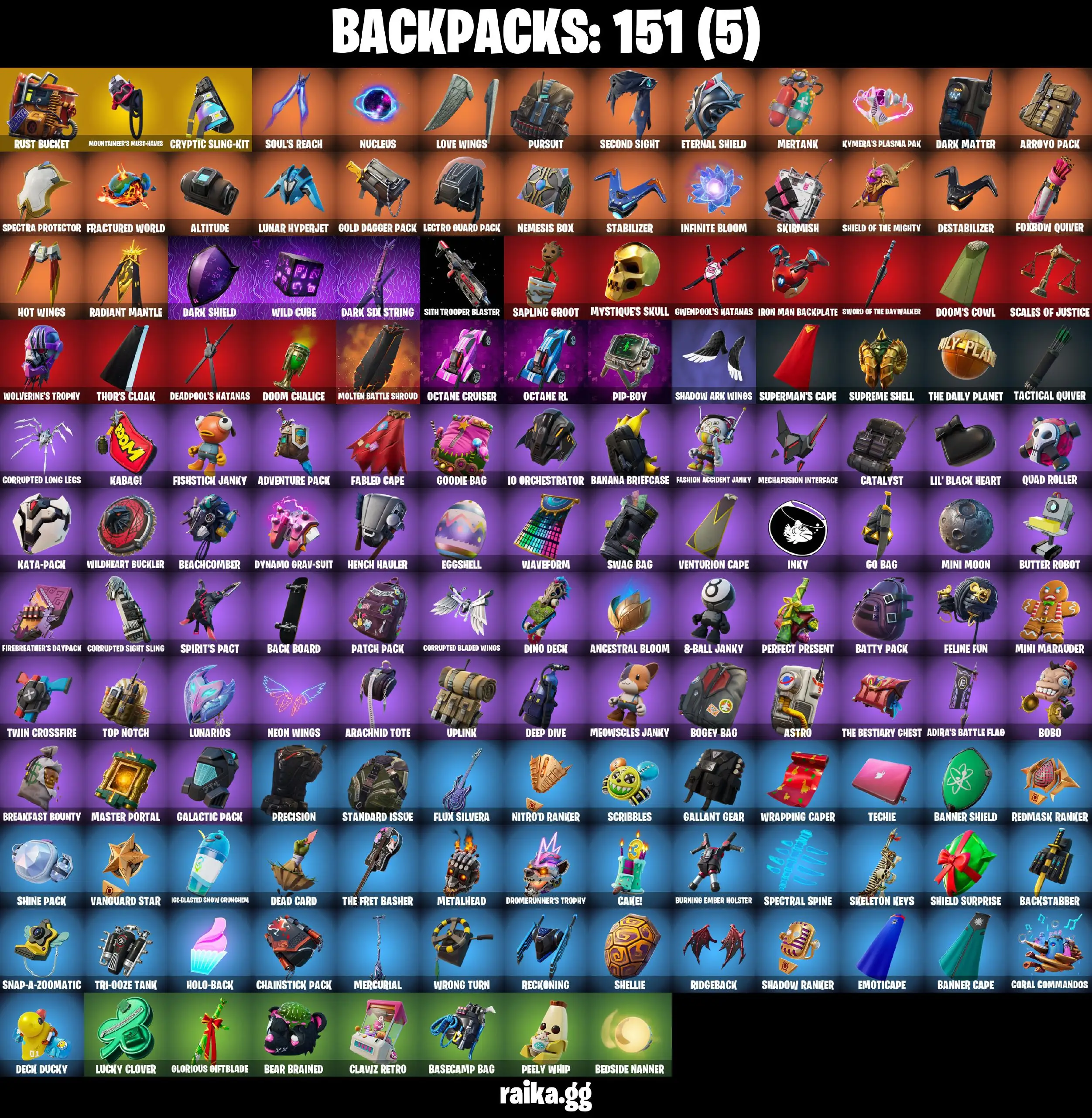 [PC/PSN/XBOX] Full 132 skins OG STW Psycho Bandit | Take The L | Gold Meowscles | Gold Midas | Gold Brutus | Sultura | Fixer | Rogue Agent