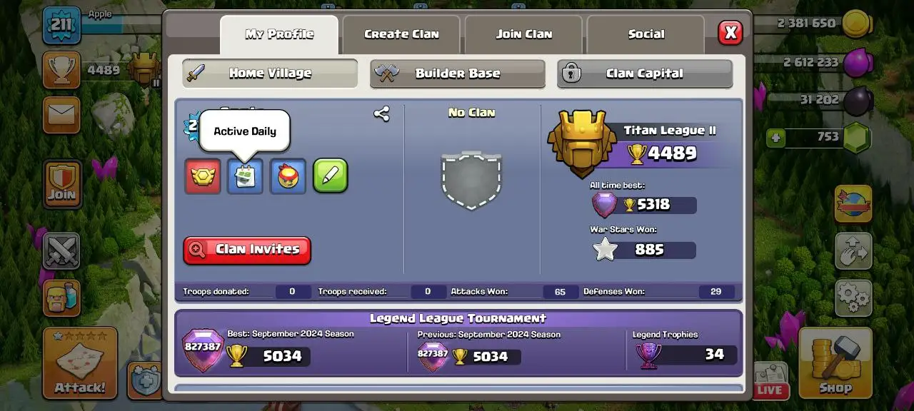 [#1347][VP] ALMOST MAX TH 16 | 83-91-62-65-41 HEROES | STACKED MAGIC ITEMS | 273 CWL MEDALS | 500 RENAME | BEST EQUIPMENT | TOTAL 5 HEROES SKIN | LEGEND ATB | CHEAP  PRICE | INSTANT DELIVERY