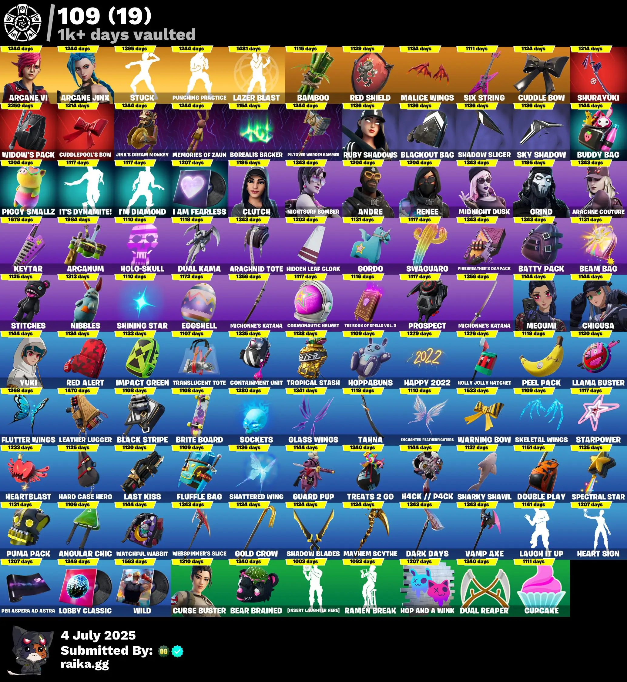 311 Skins · 115 Paid · Renegade Raider, Aerial Assault Bomber, Darth Vader, Peter Griffin & More!