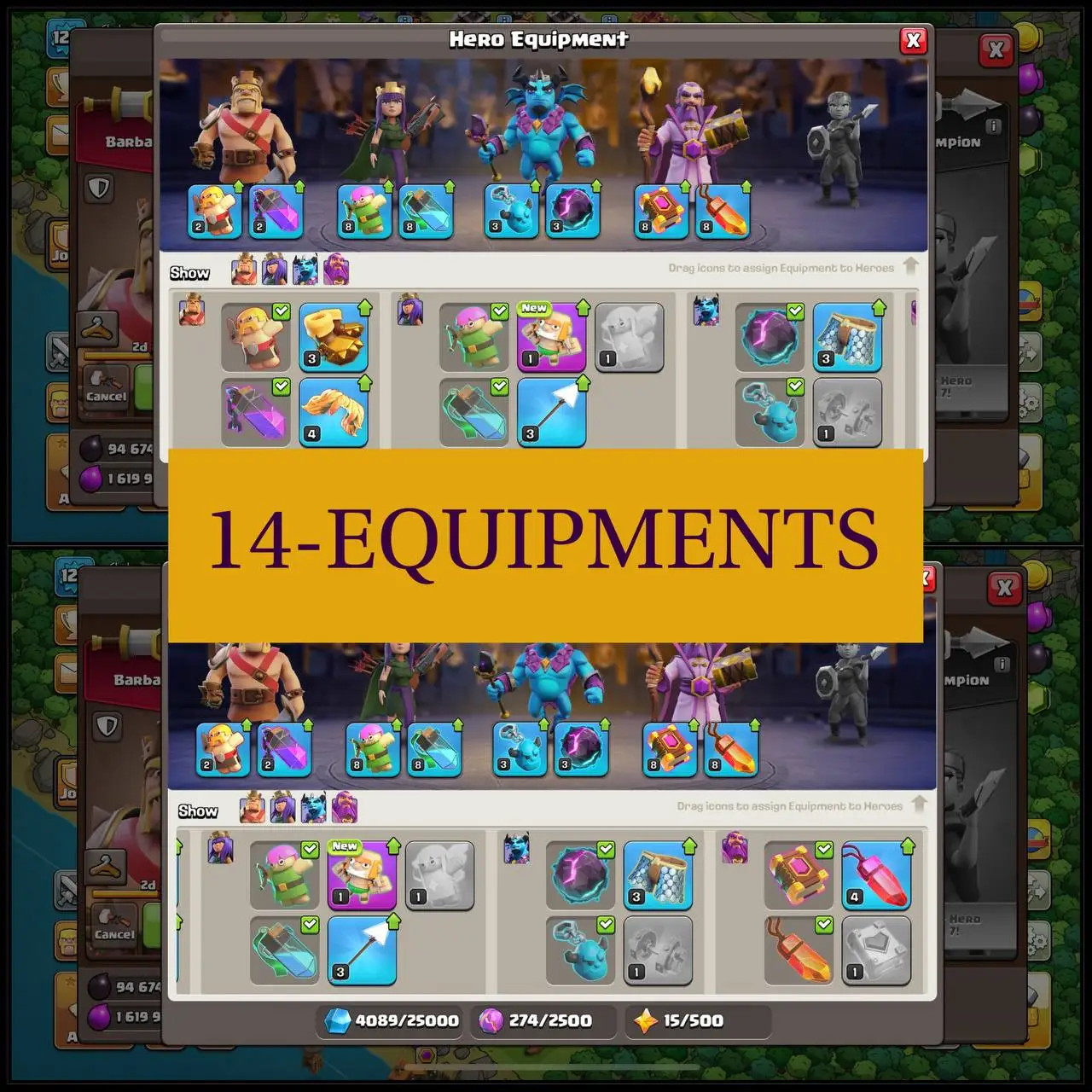 💎 TH-11 NEAR MAX | 122 XP | EQUIPMENT | 700 WAR STARS |GOOD DEFENSE - HERO'S 49-50-25-20  | QUICK DELIVERY ✅