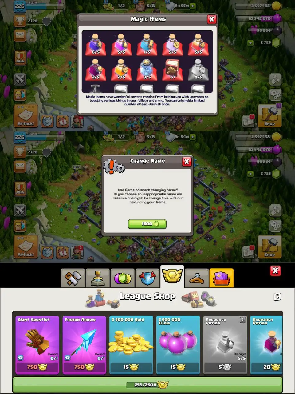 [#634] SEMI-MAX TH 16 | 75-76-60-63-33 HEROES | SOME MAGIC ITEMS | 1500 HEROES SKIN | 253 CWL MEDALS | NICE EQUIPMENT | 6 HEROES SKIN | INSTANT DELIVERY