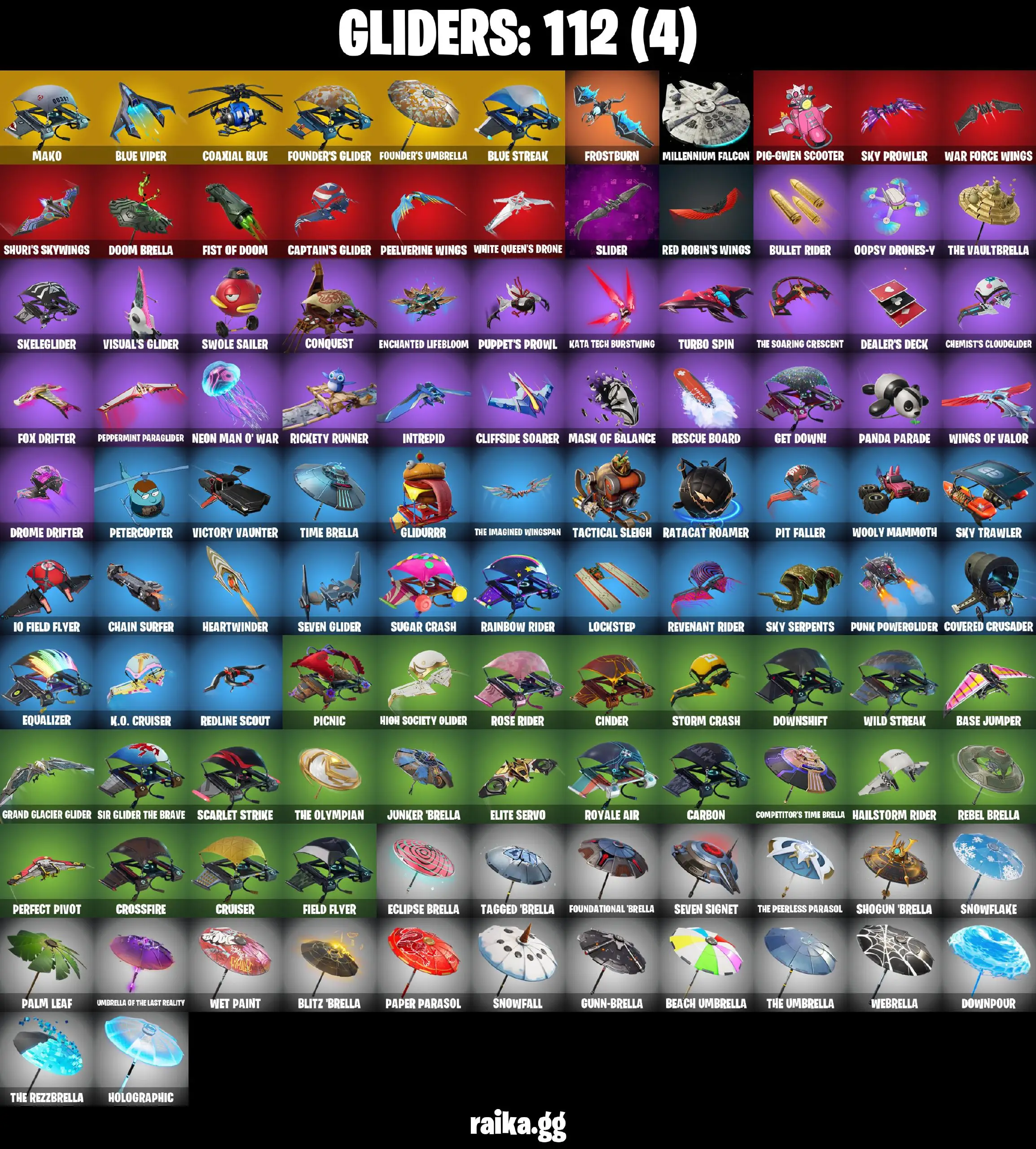 [PC/PS/XB/NIN] 102 skins The Reaper | Blue Squire | OG STW | Take The L | Royale Knight | Elite Agent | Mako | Prodigy | Rogue Agent | Omega | Naruto 