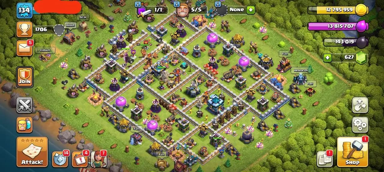 🔥 BUDGET TH13 WITH POWER ⚡️ | GOOD DEF 🔥 | CWL 760 🏅 | 500 RENAME 💠 | HEROES MAXING 👑 | DELIVERY INSTANT ✅