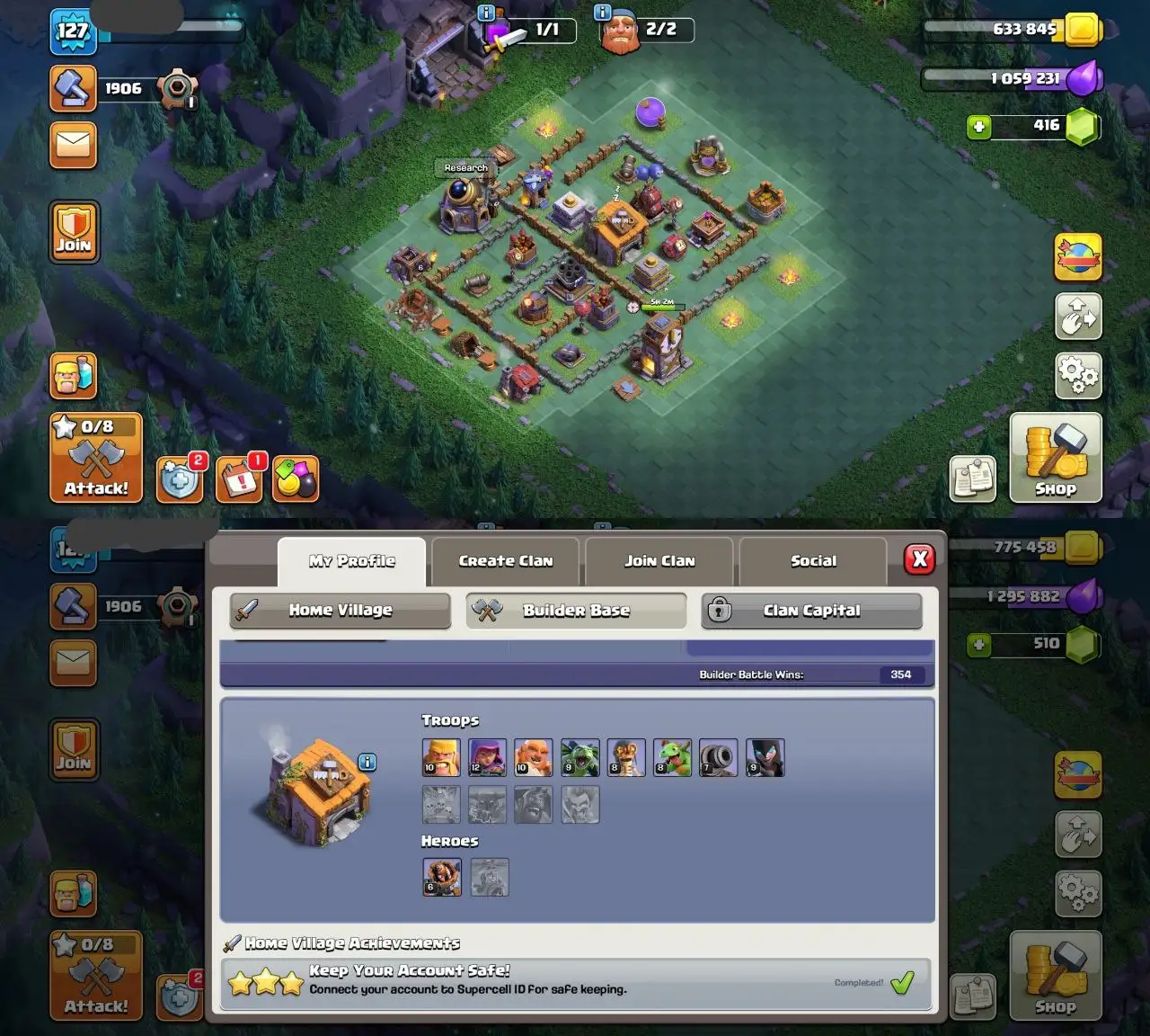 💎 TH-11 DEAL | 127 XP | MAX | HEROES 50-50-30-20 | MAGIC ITEMS | GOOD DEFENSE | QUICK DELIVERY ✅