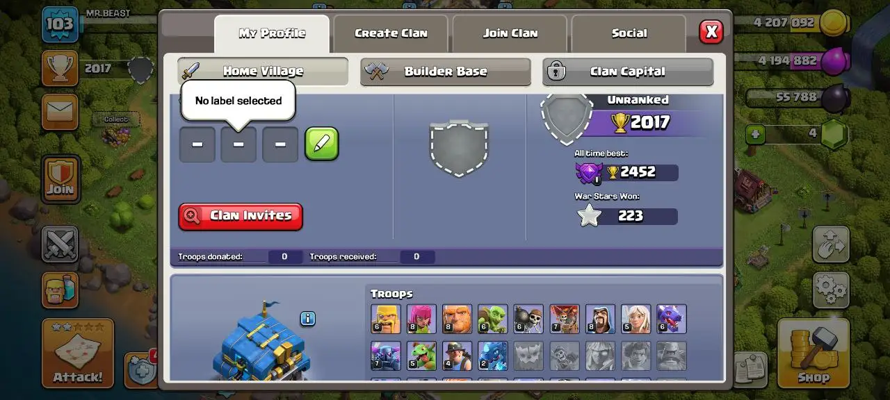 [#1313]  SEMI-MAX TH 12 | 40-38-16-20 HEROES | FREE RENAME | SOME MAGIC ITEMS | INSTANT DELIVERY