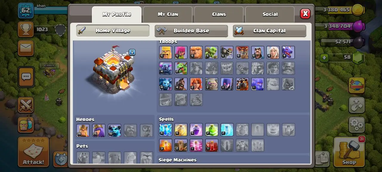 [#1306] BEGINNERS TH 11 | 28-25-10 HEROES | SOME MAGIC ITEMS | 500 RENAME | INSTANT DELIVERY