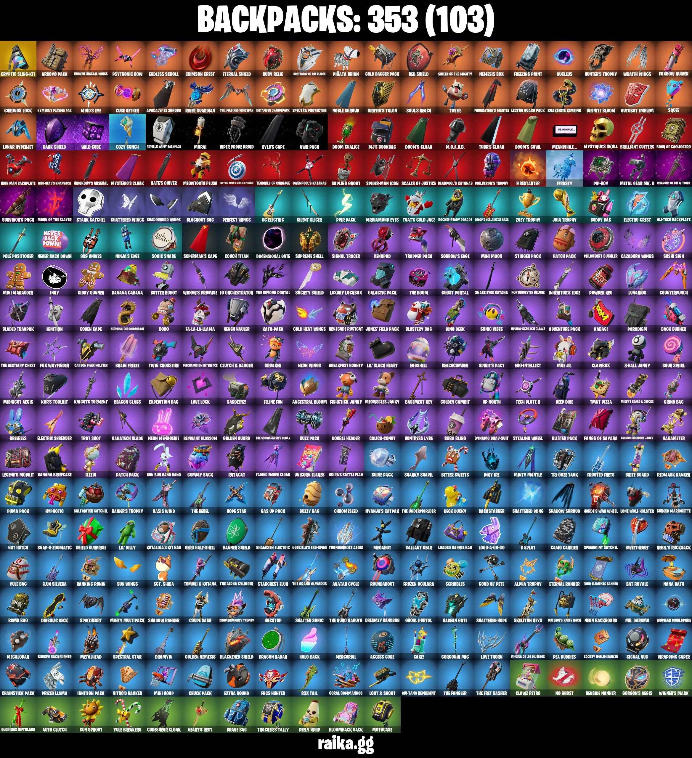 [PC/XBOX] 331 skins | Leviathan Axe | Renegade Raider | Aerial Assault Trooper | Raider's Revenge | Gold Midas | Katalina | 500 VB