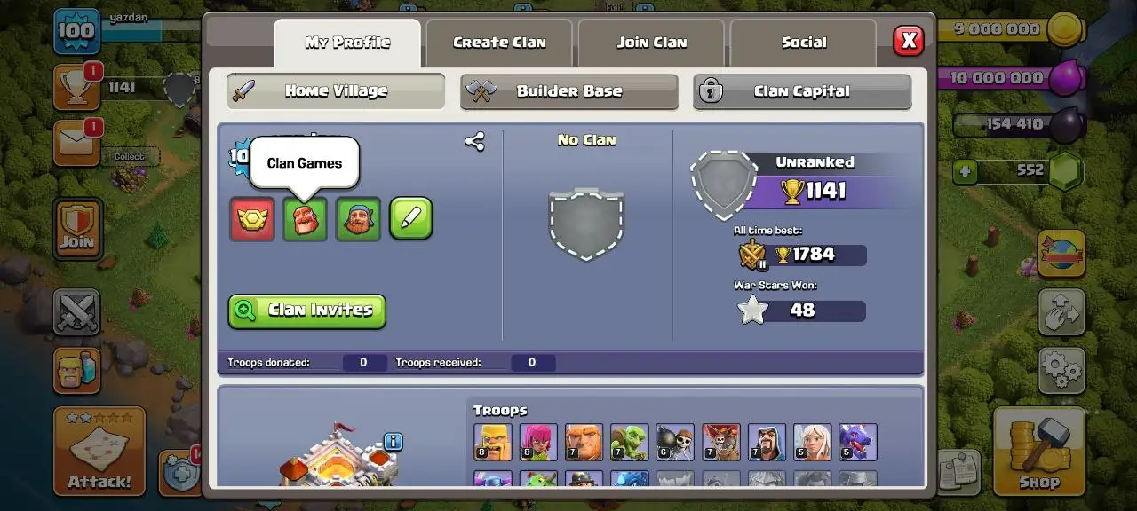 [#822]  SEMI-MAX TH 11 | SOME MAGIC ITEMS | 1000 RENAME | 36-37-28-11 HEROES | INSTANT DELIVERY