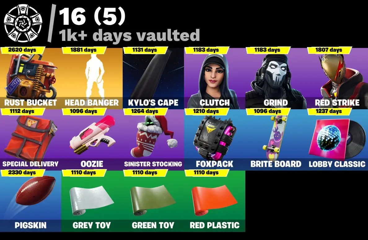 125 skins | OG STW | Elite Agent | Take The L | Renegade Raider | Gold Brutus | Gold Midas | Rogue Agent | Catalyst | Carbide | Spectra Knight | 380 VB