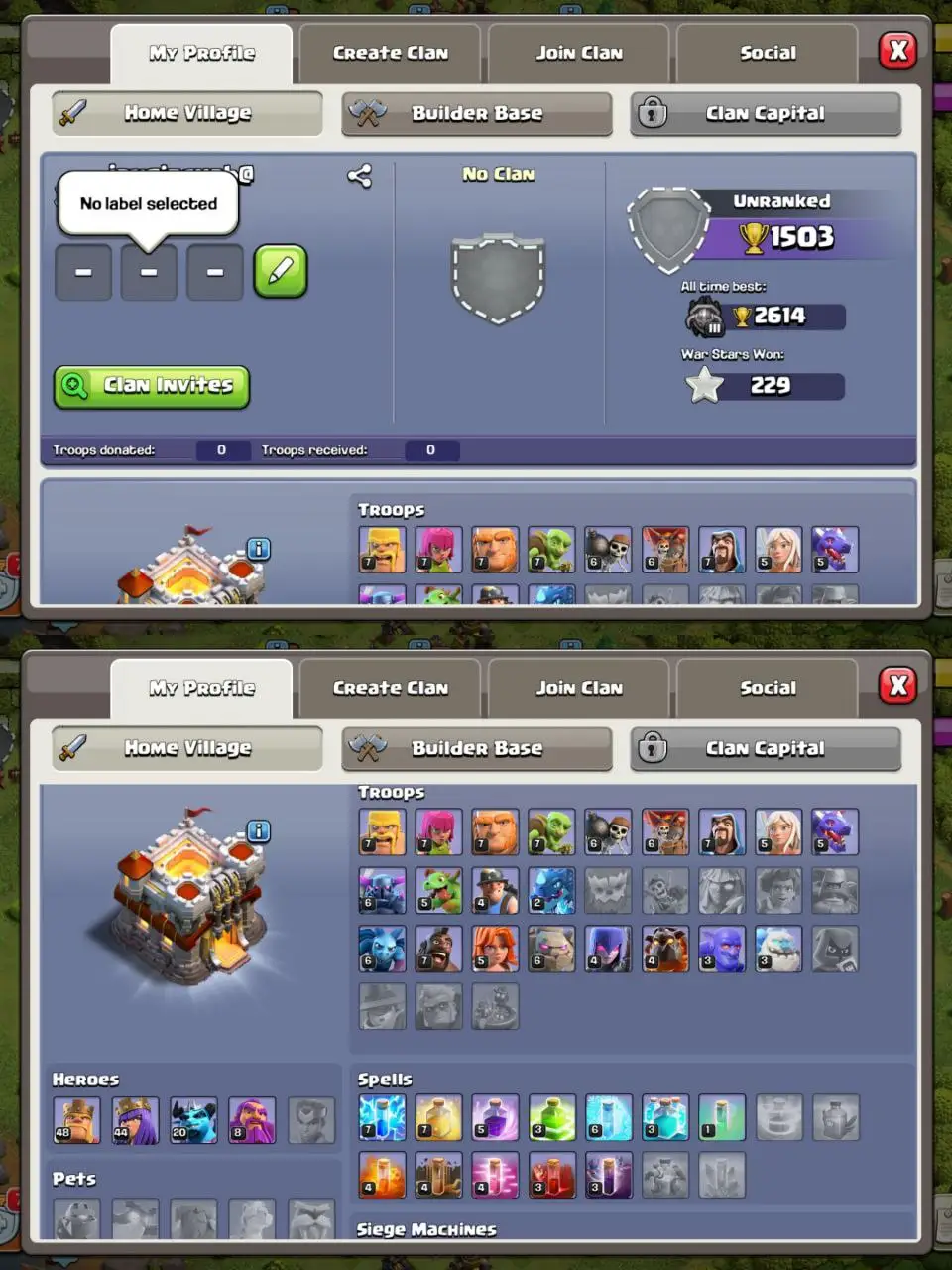 [#1410] [VP] SEMI-MAX TH 11 | 48-44-20-8 HEROES | SOME MAGIC ITEMS | 120+ CWL MEDALS | 1000 RENAME | BEST EQUIPMENT | CHEAP PRICE | INSTANT DELIVERY