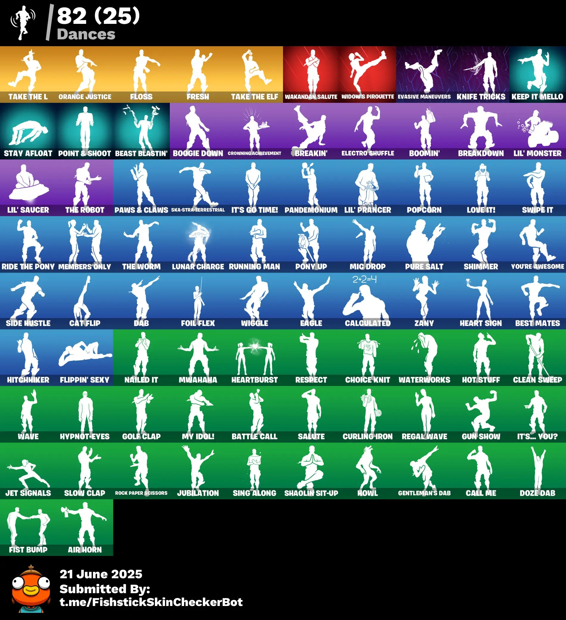 107 Skins | Black Knight, The Reaper, Royale Knight, Leviathan Axe, Floss | 650 VB | +mail