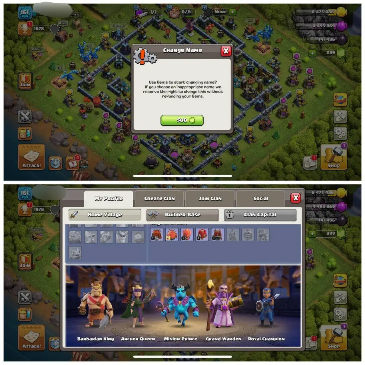 {70% DISCOUNT } TH13 SEMI MAX⚡️3 EPIC EQUIPMENTS⚡️XP-161⚡️HERO 55-75-40-39-13⚡️ DARK BLUE WALLS⚡️500 GEMS NAME CHANGE⚡️MAGIC ITEMS⚡️OP LAB⚡️INSTANT DELIVERY 🚚