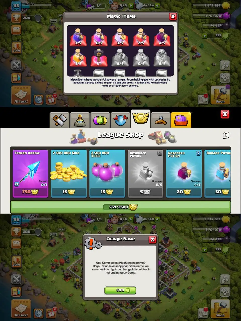 [#809] SEMI-MAX TH 12 | 38-36-22-15 HEROES | SOME MAGIC ITEMS | 569 CWL MEDALS | 500 RENAME | BEST EQUIPMENT | INSTANT DELIVERY