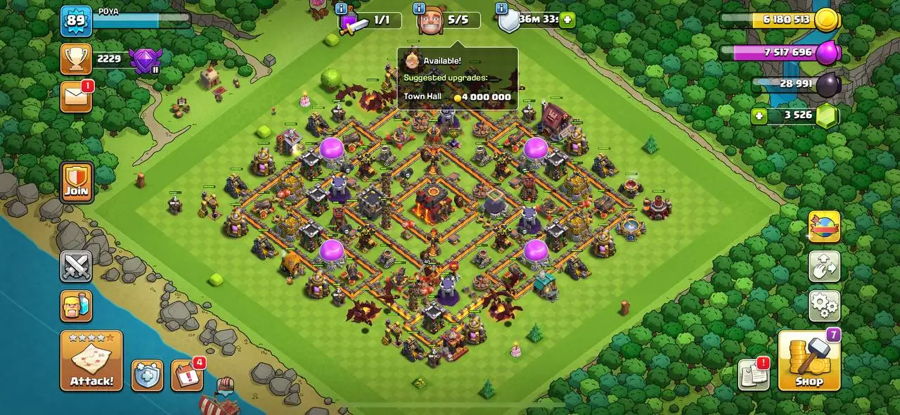 💎 TH-10 FULL MAX | 2731 ATB | 3500 GEMS | EPIC EQUIP | GOOD DEFENSE - HERO'S 40-40-20 | RENAME -500  |QUICK DELIVERY ✅
