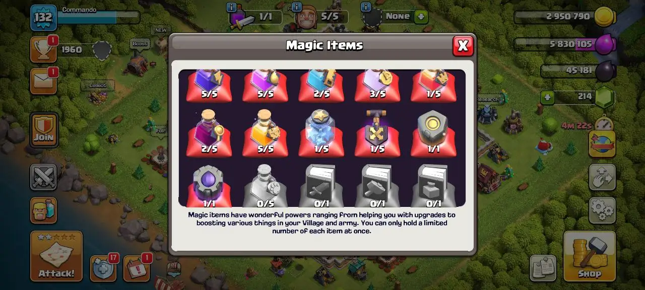 [#835] SEMI-MAX TH 13 | 54-62-42-30-14 HEROES | SOME MAGIC ITEMS | 1500 RENAME | INSTANT DELIVERY