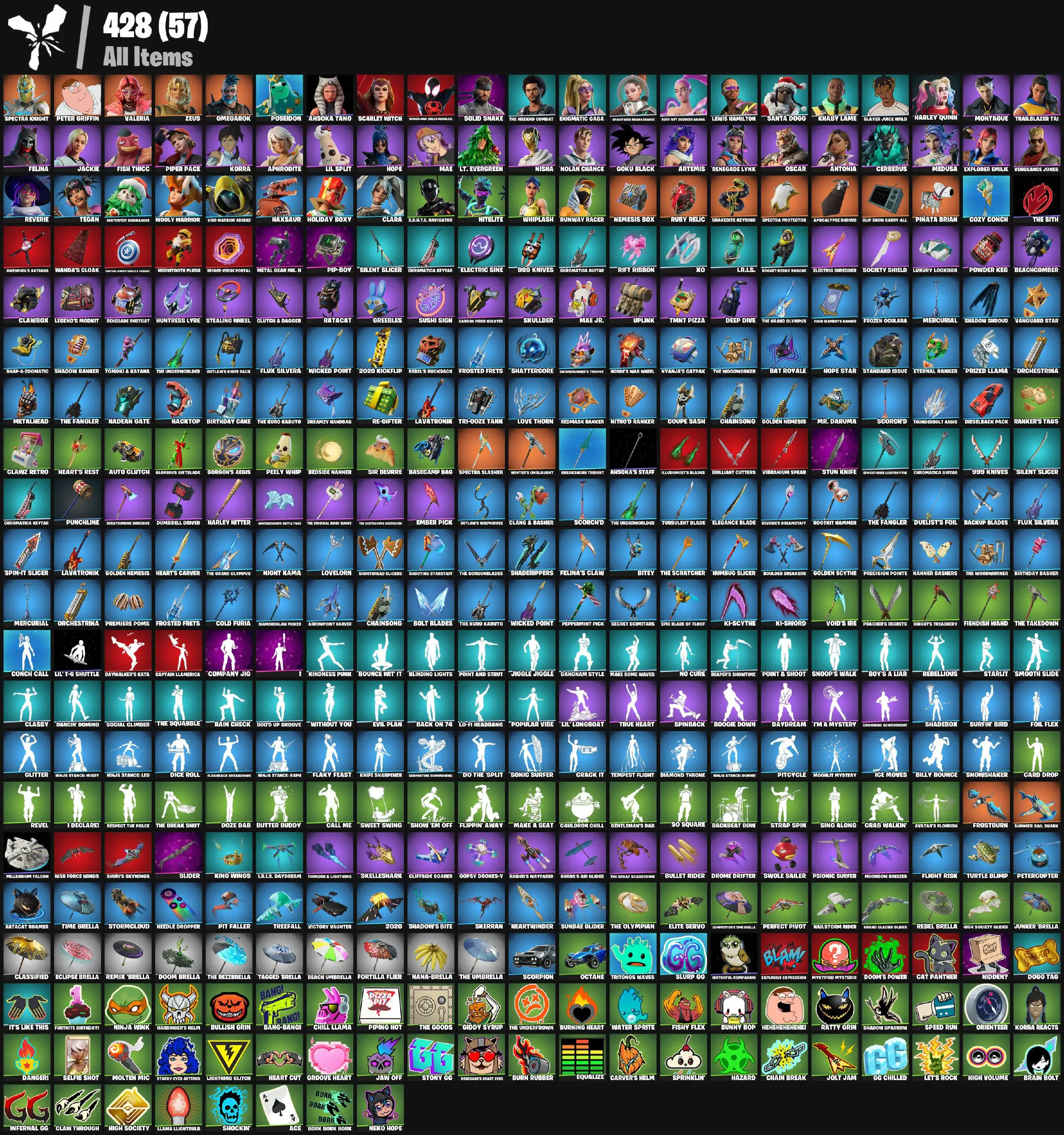 [PC/PSN/XBOX] 54 skins | Explorer Emilie | Clawz Retro | Sir Beurre | Greebles | Knight's Treachery | Shooting Starstaff | Boogie Down | Hailstorm Rider 