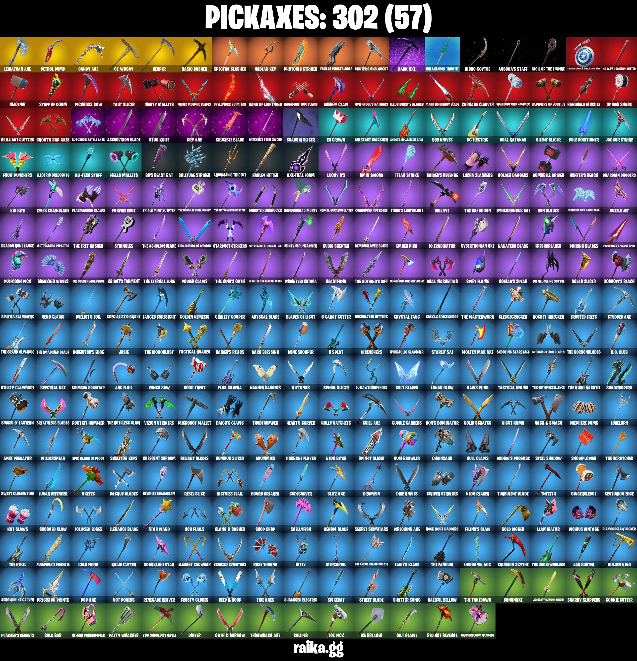 [PC/XBOX] 331 skins | Leviathan Axe | Renegade Raider | Aerial Assault Trooper | Raider's Revenge | Gold Midas | Katalina | 500 VB