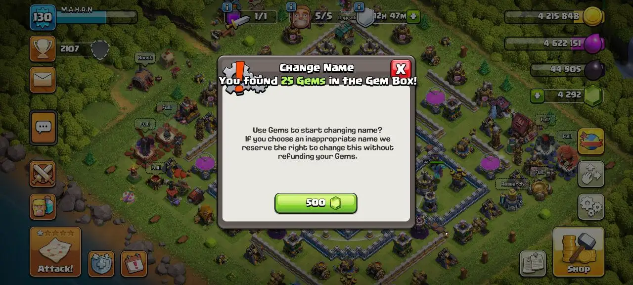 [#817] ALMOST MAX TH 12 | 51-53-32-21 HEROES | SOME MAGIC ITEMS | 500 RENAME | INSTANT DELIVERY