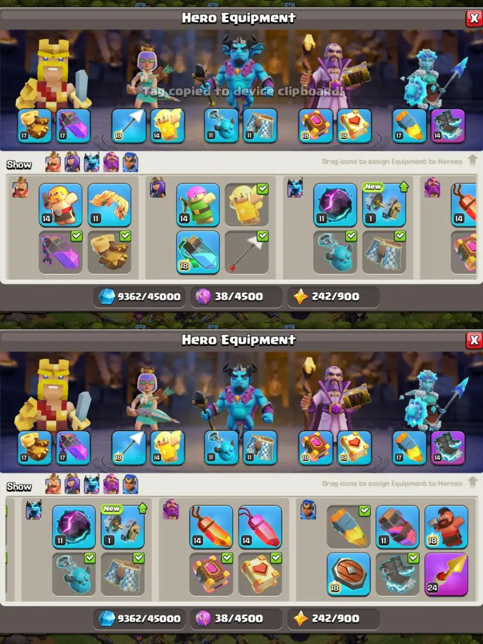 [#722] ALMOST MAX TH 16 | 82-90-61-65-37 HEROES | 1000  RENAME | NICE EQUIPMENT | INSTANT DELIVERY