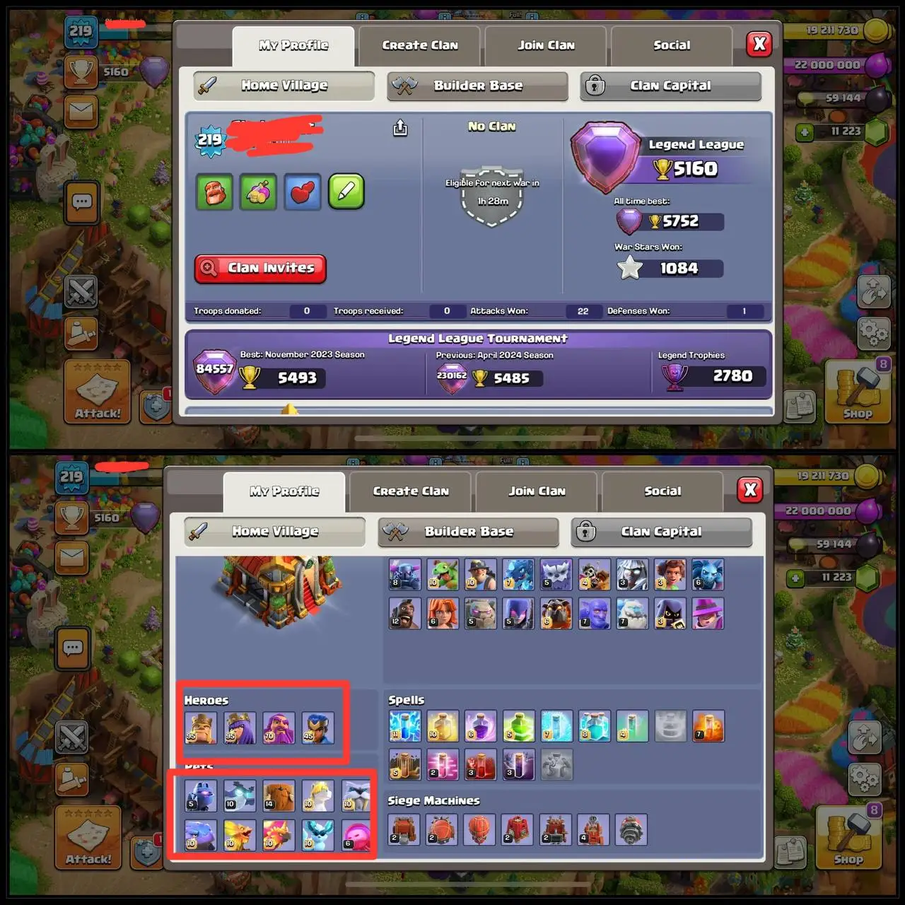 🔥 SUPER RARE GOLDEN HOG | TH16 MAXED 💥 | Heroes 95•95•70•45 💪 | Angry Jelly 6 🐉 | Giant Gauntlet Max ⚔️ | 11,000 Gems 💎 | Instant Delivery 🚀