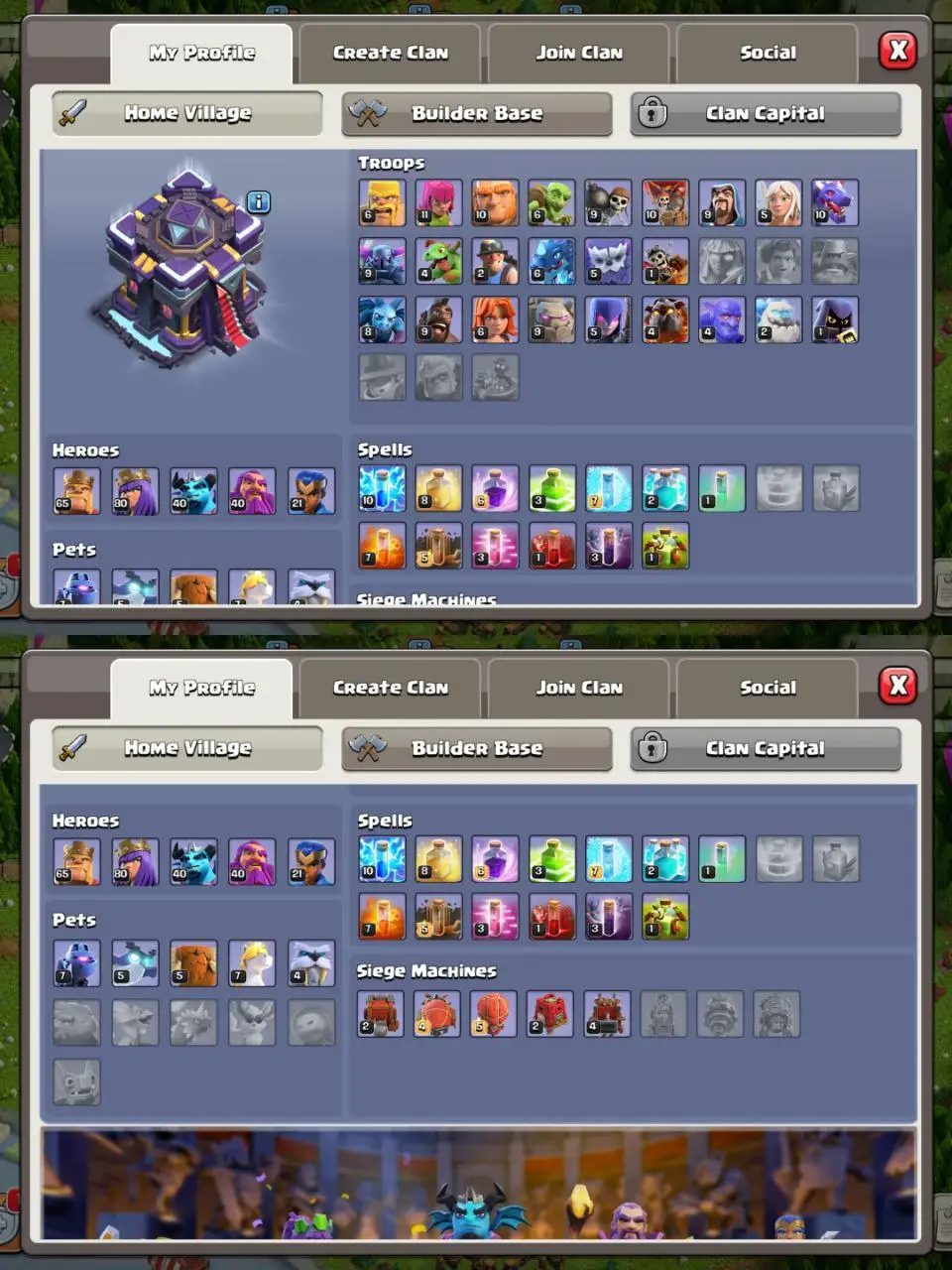 [#736] SEMI-MAX TH 15 | 65-80-40-40-21 HEROES | SOME MAGIC ITEMS | 721 CWL MEDALS | BEST EQUIPMENT |  INSTANT DELIVERY