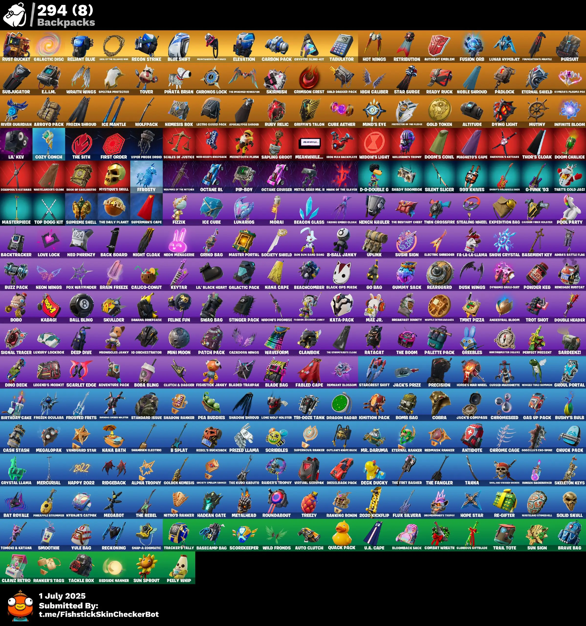 243 Skins  · OG STW | Galaxy, Aerial Assault Bomber, Rose Team Leader, Peter Griffin & More