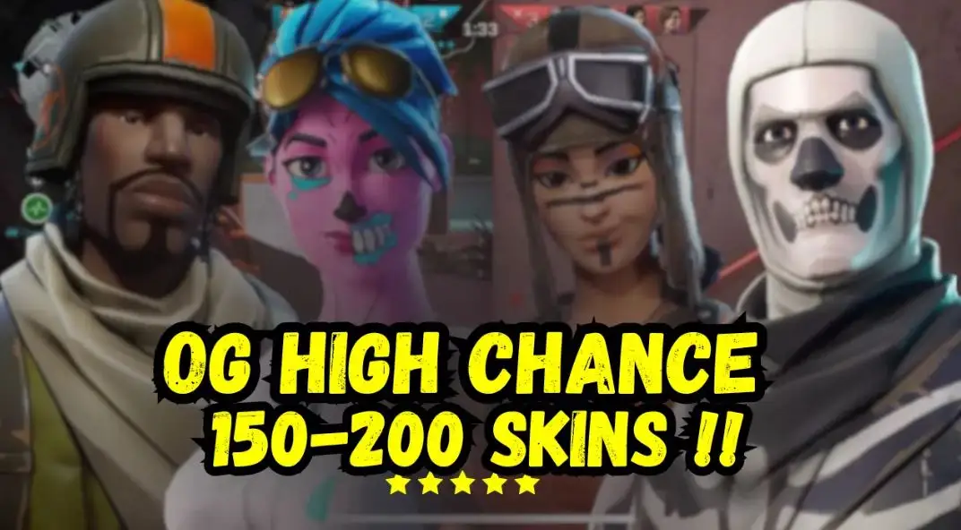 【+150 SKINS】With  Travis Scott | OG STW | IKONIK | Wildcat | Galaxy | Sparkle Specialist | Black Knight | Merry Mint Axe | OG Skull Trooper | OG GHOUL TROOPER or Other Skins .