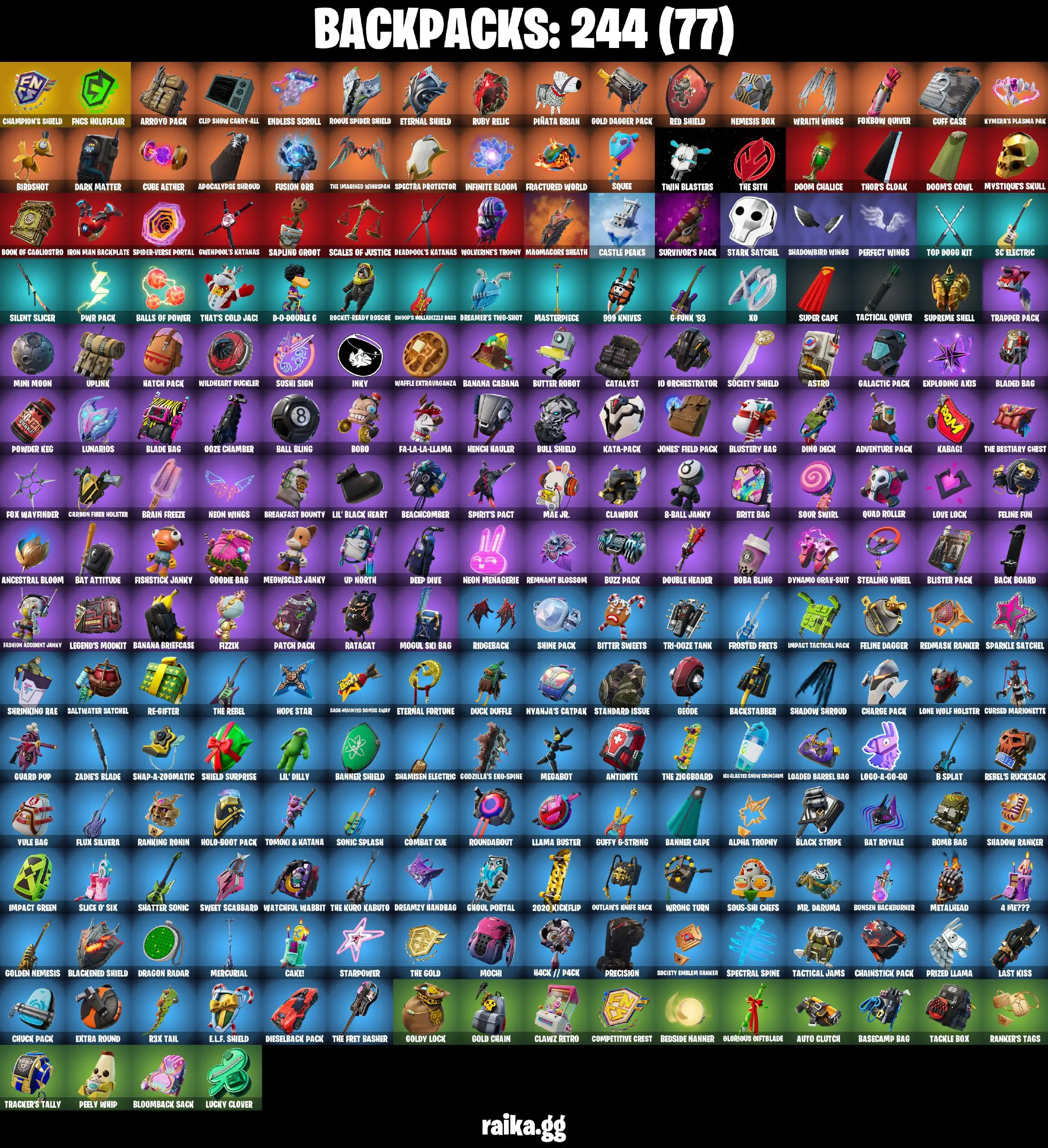 PC/XBOX 213 skins | The Reaper | Leviathan Axe | Renegade Raider | Aerial Assault One | Rogue Spider Knight |Take The L | Gold Midas