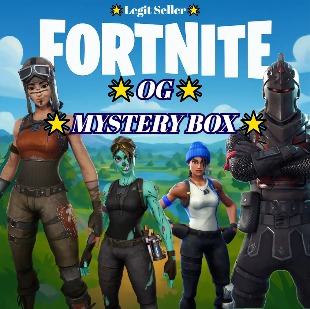 ⚡+80 SKINS MYSTERY BOX ⚡ ✅ GUARANTEED TO GET +1 OG | Wild Cat | Chun Li | Renegade Raider| Black knight | Travis Scott | Ikonik | Royal knight | Sparckle specialist | Glow | Lara Croft |