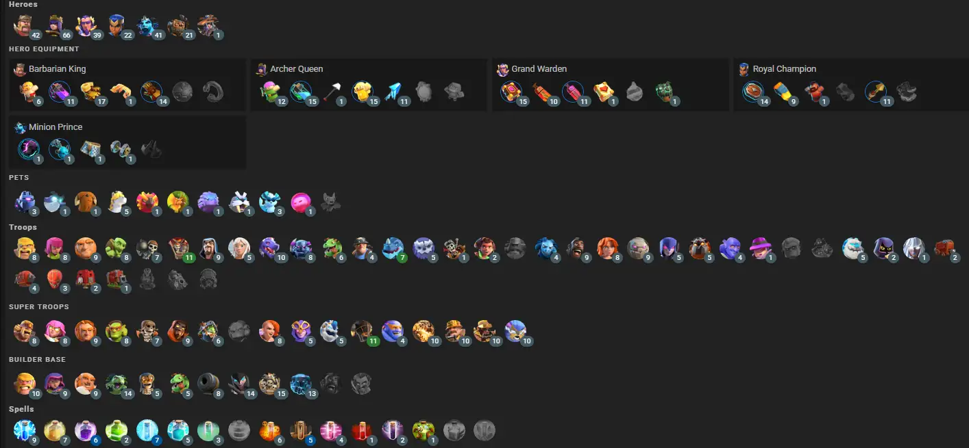 🔥 TH16 | Level 208 | 2733 Trophies | BH9 – 2332 Cups