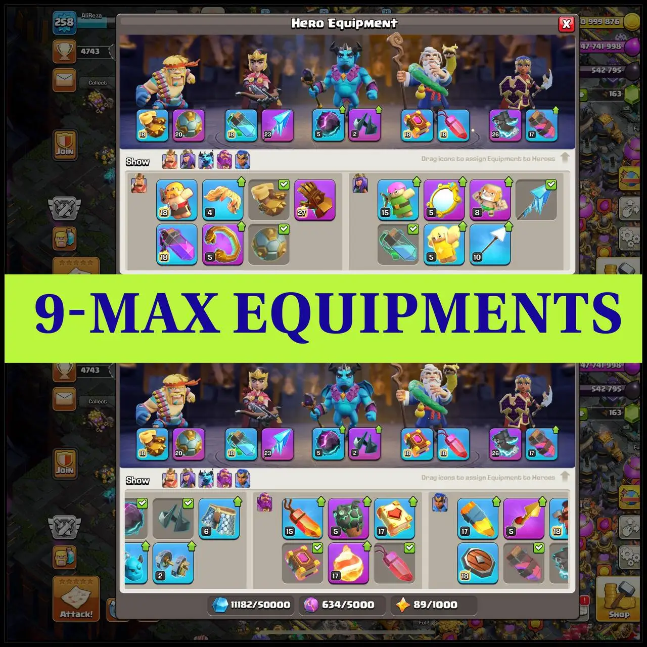 🇬🇧 UK LOCAL-MAX WALL&DEFENSE👑NEAR MAX TH-17| 4 HEROES MAXED|4X-2015 X-MAS🎄DECORATIONS 100+ 🀄️ | 9 MAX EQUIPMENTS 🪭| 258 XP LVL 🧩| ❄️| 11 HERO SKINS 🎭| 1X SCENERY - 5457 ATB 💥| CWL MEDALS - BUILDER HALL MAX 🎉 | FAST DELIVERED 🚀